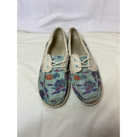 Sanuk Island Print Slip on sz 8 Boating,Casual, Lightweight - Picture 8 of 8